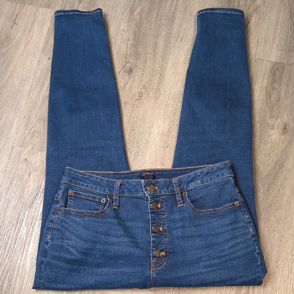 J. Crew Women's Skinny Jeans in Dark Blue Wash